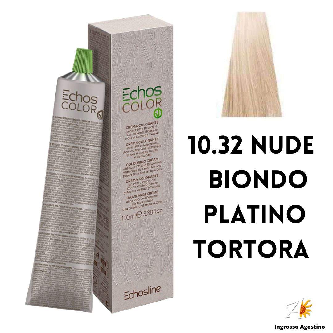 Echosline Echos Color Dye 10.32 NUDE Platinum Blonde Dove 100ml