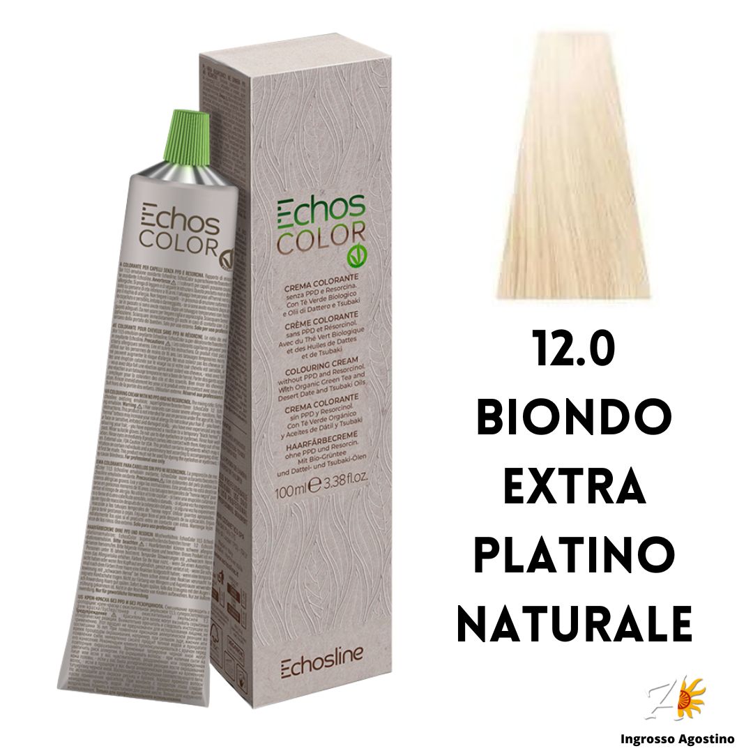 Echosline Echos Color Tintura 12/0 Biondo Extra Platino Naturale 100ml