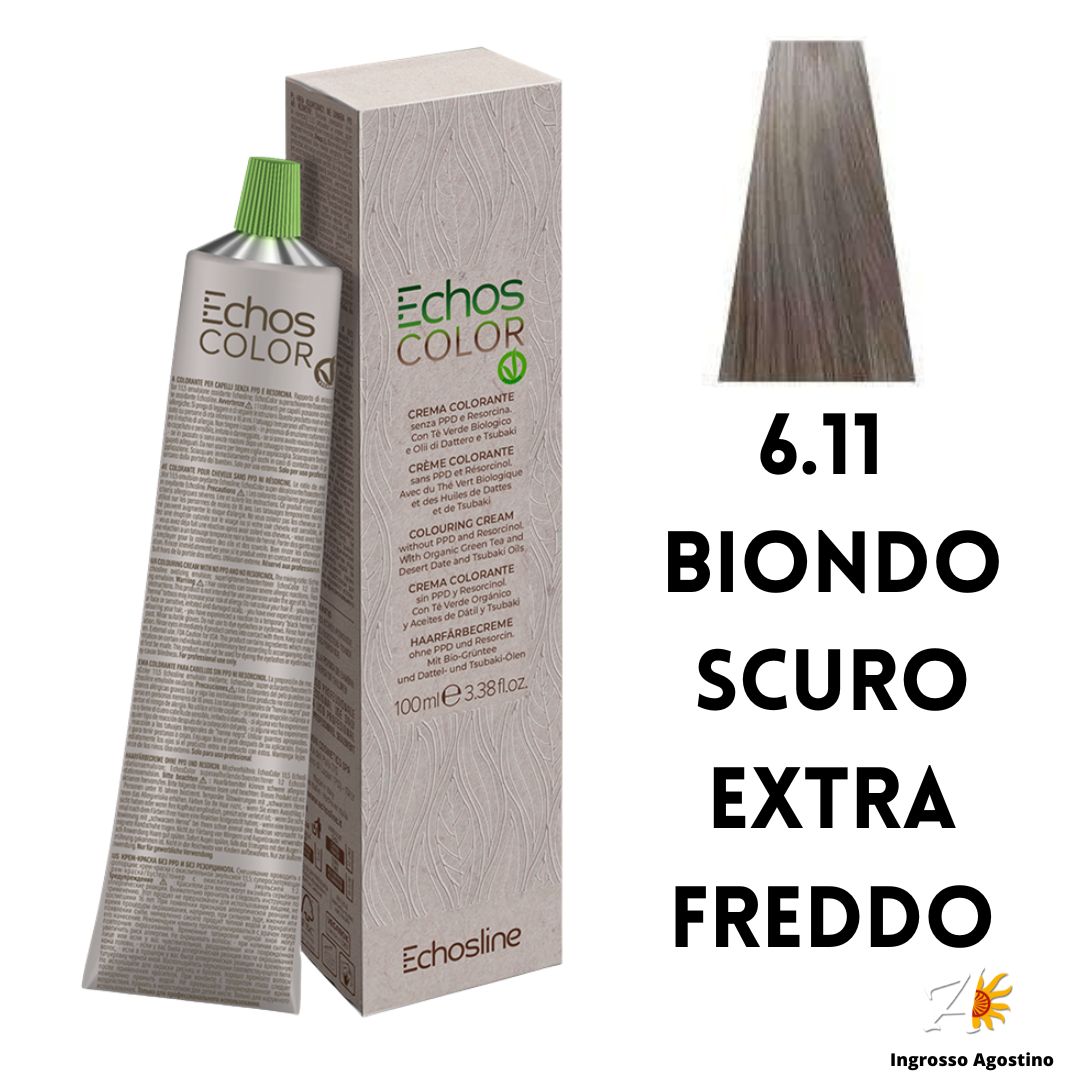 Echosline Echos Color Dye 6.11 Dark Blonde Extra Cold 100ml
