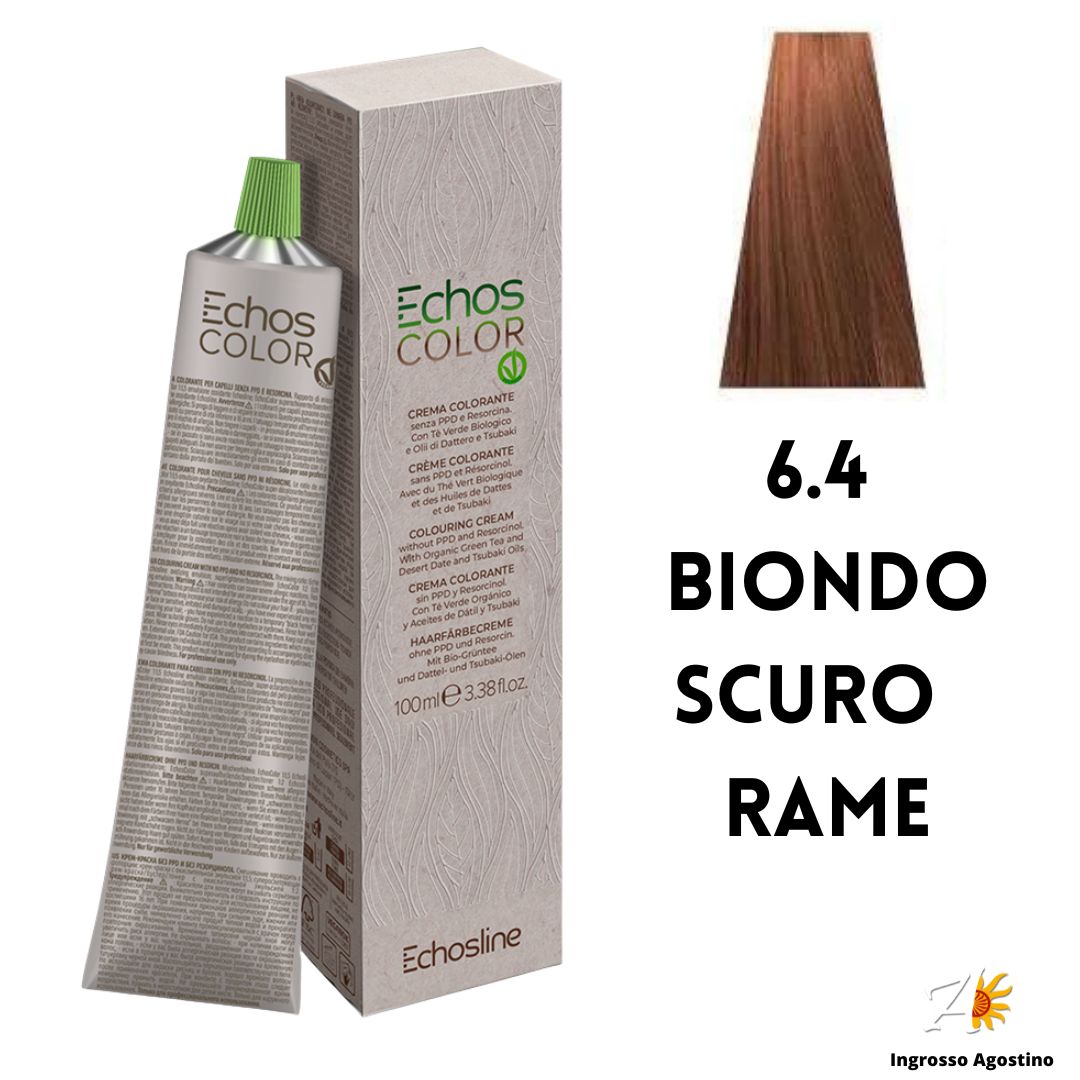 Echosline Echos Color Dye 6.4 Dark Blonde Copper 100ml