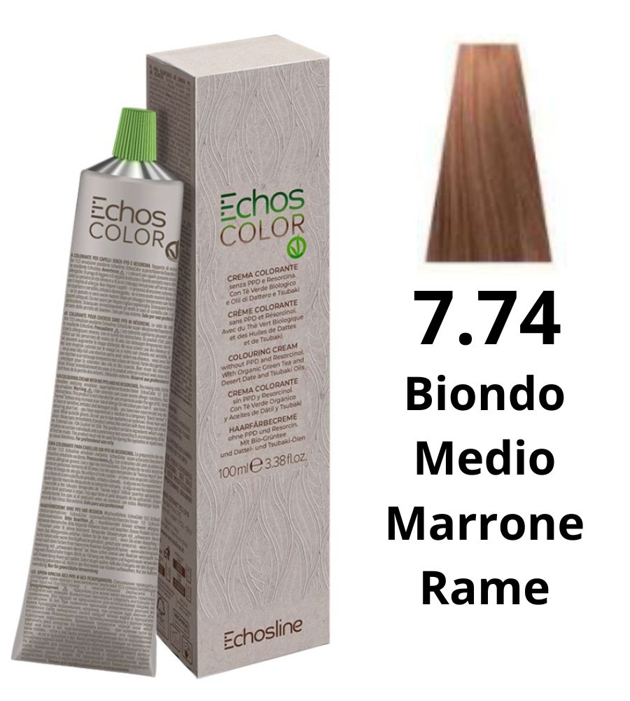 Echosline Echos Color Dye 7.74 Medium Blonde Copper Brown