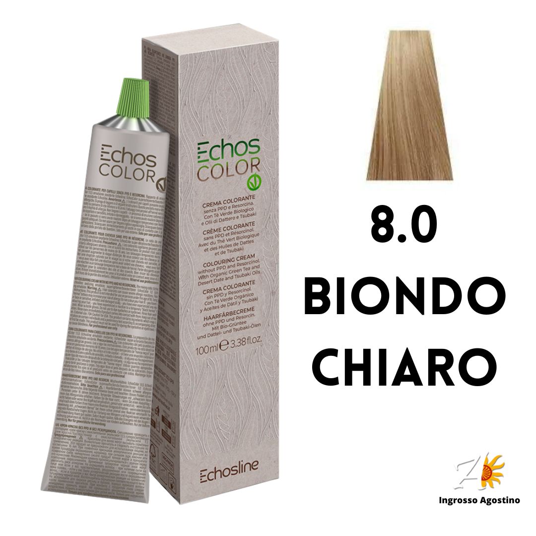 Echosline Echos Color Tintura 8.0 Biondo Chiaro 100ml