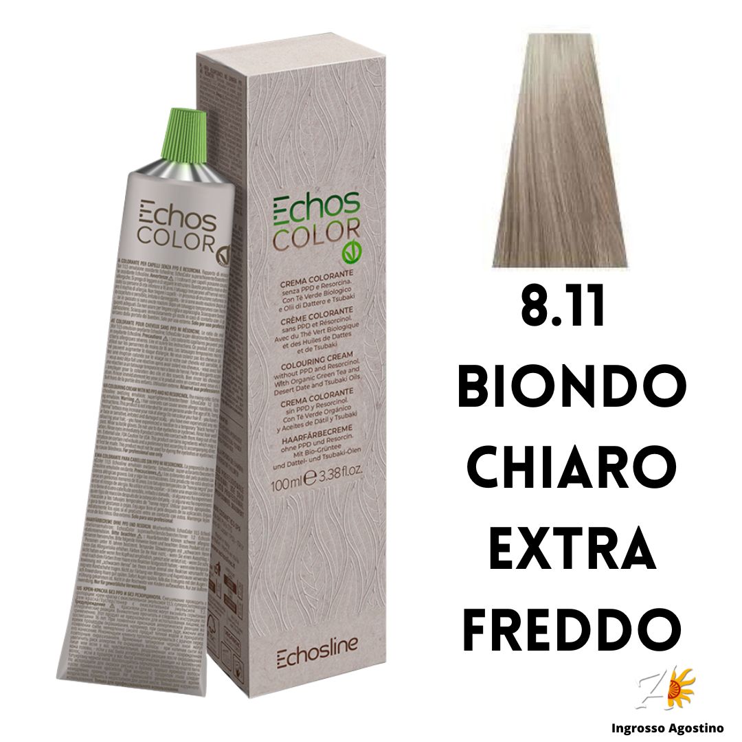 Echosline Echos Color Dye 8.11 Light Blonde Extra Cold 100ml