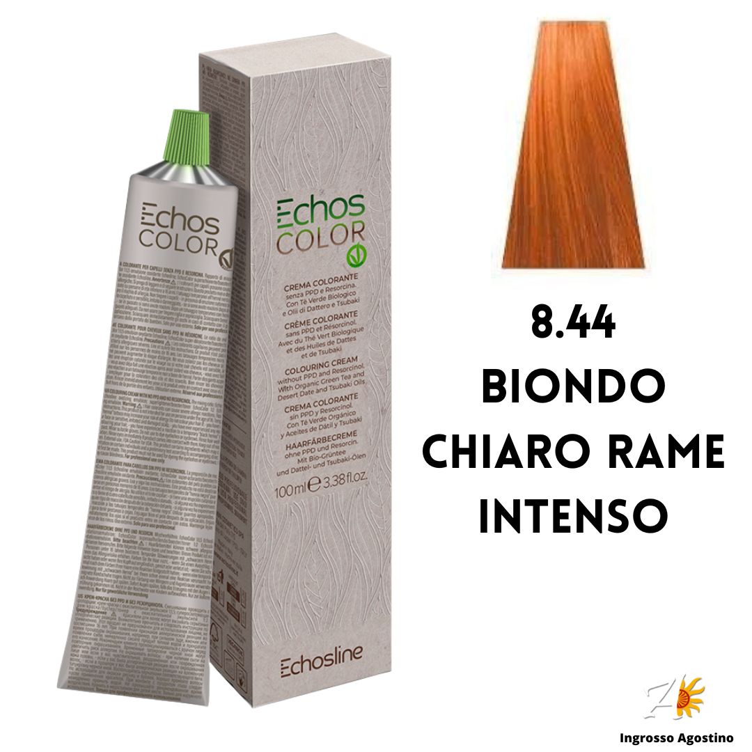 Echosline Echos Color Dye 8.44 Light Blonde Intense Copper 100m
