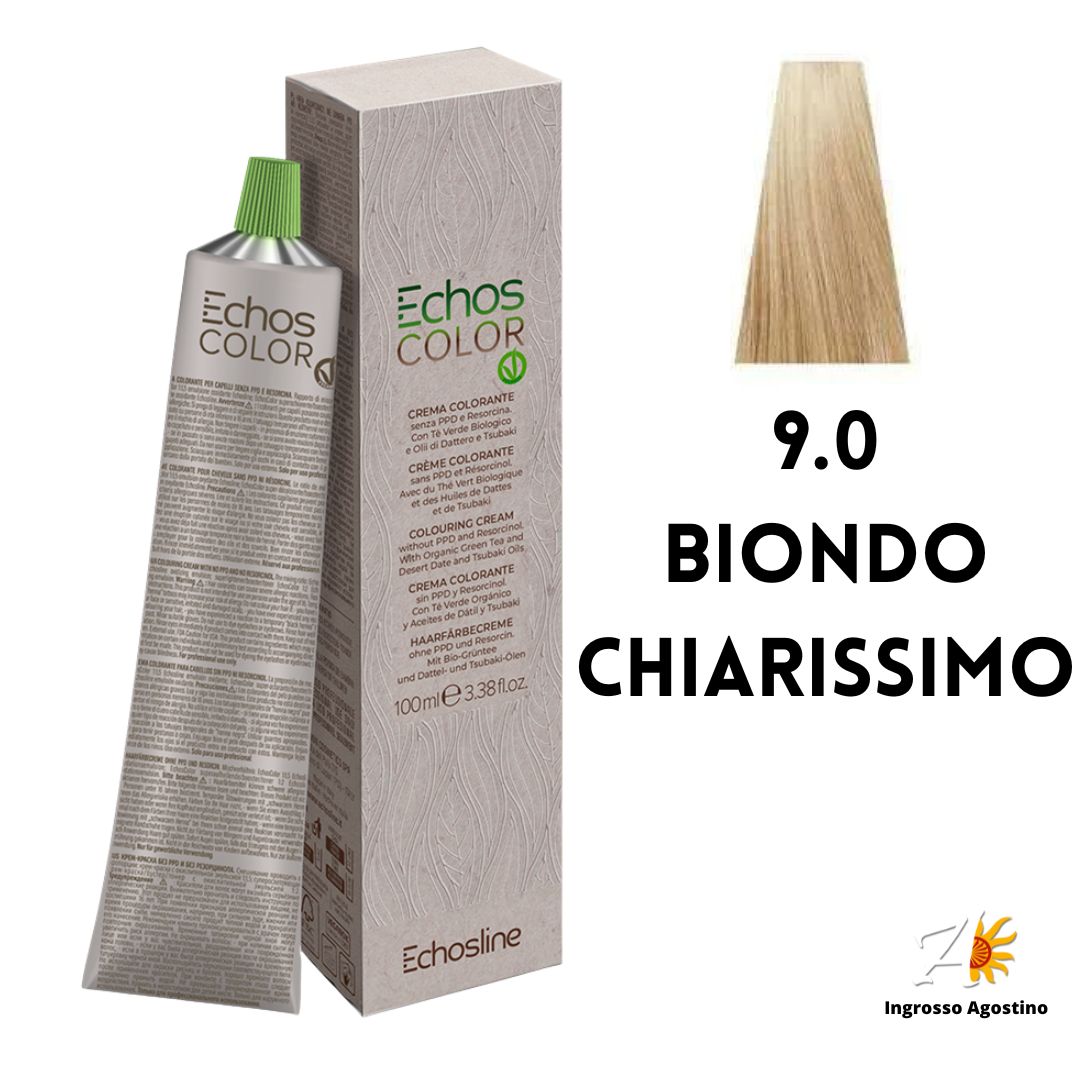 Echosline Echos Color Dye 9.0 Very Light Blonde 100ml