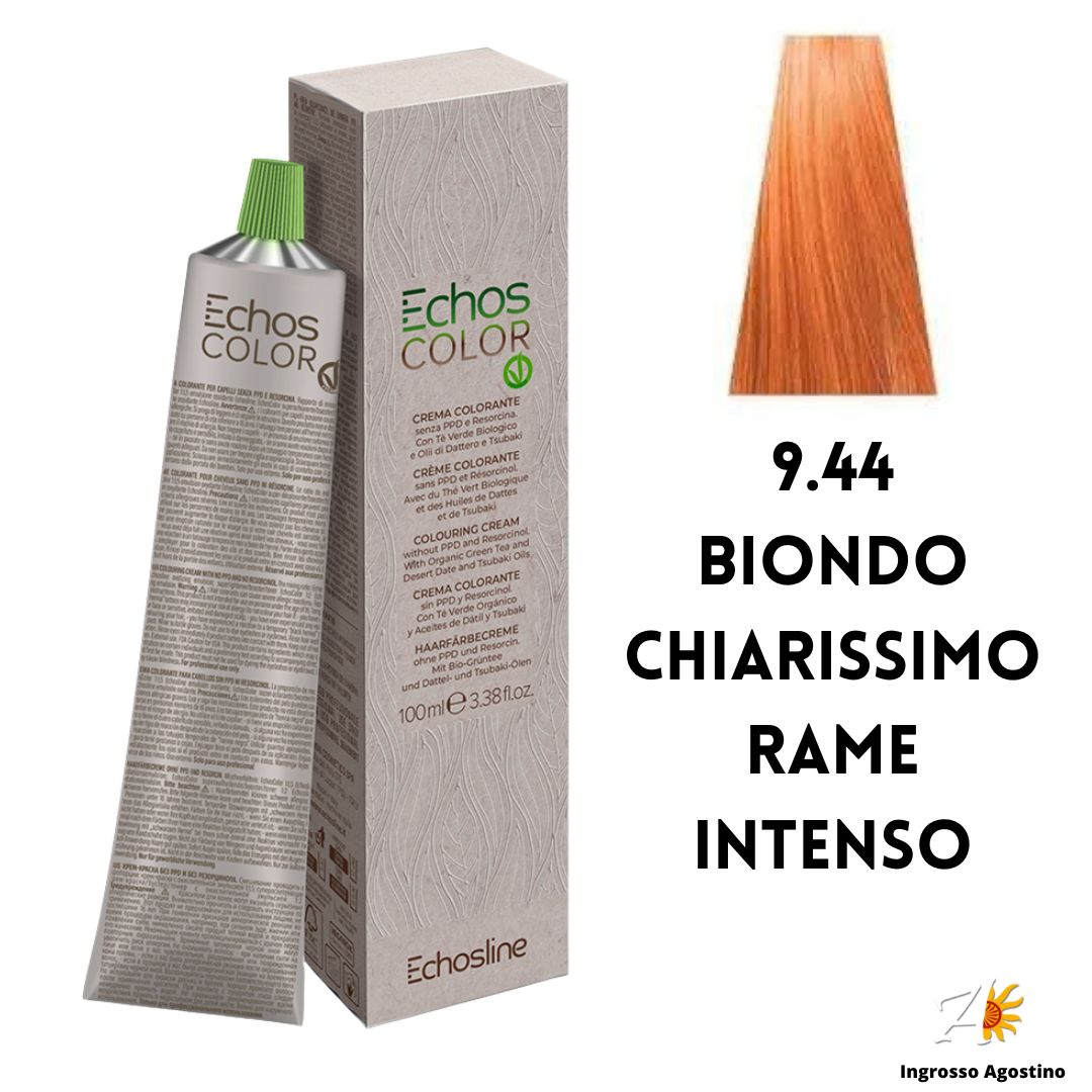 Echosline Echos Color Dye 9.44 Very Light Blonde Intense Copper 100m