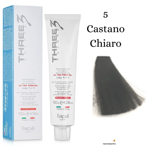 Three3 Colore Tintura 120ml 5 Castano Chiaro Faipa