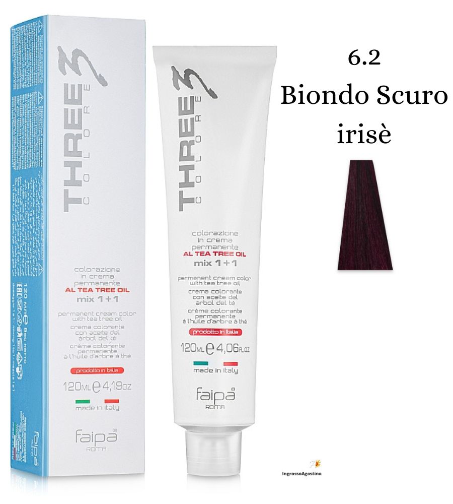 Three3 Colore Tintura 120ml Faipa 6.2 Biondo Scuro Irisè