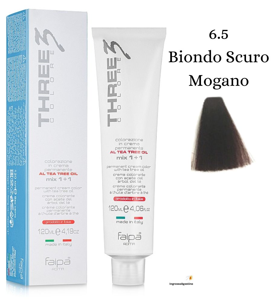 Three3 Colore tintura 120ml Faipa 6.5 Biondo Scuro Mogano