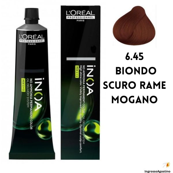 Tintura Inoa L'Oreal 60ml 6.45 Biondo Scuro Rame Mogano