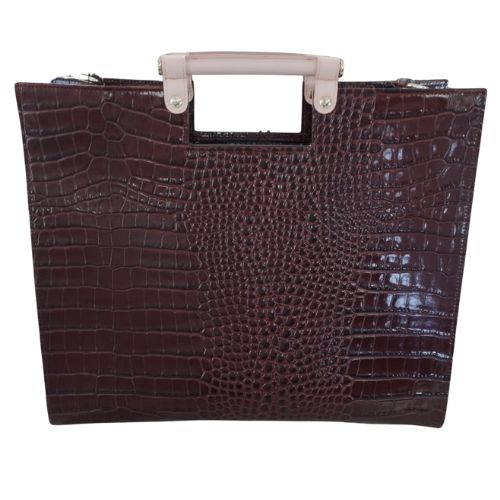 Borsa Helion Modello Classic Bordò in Pelle Made In Italy