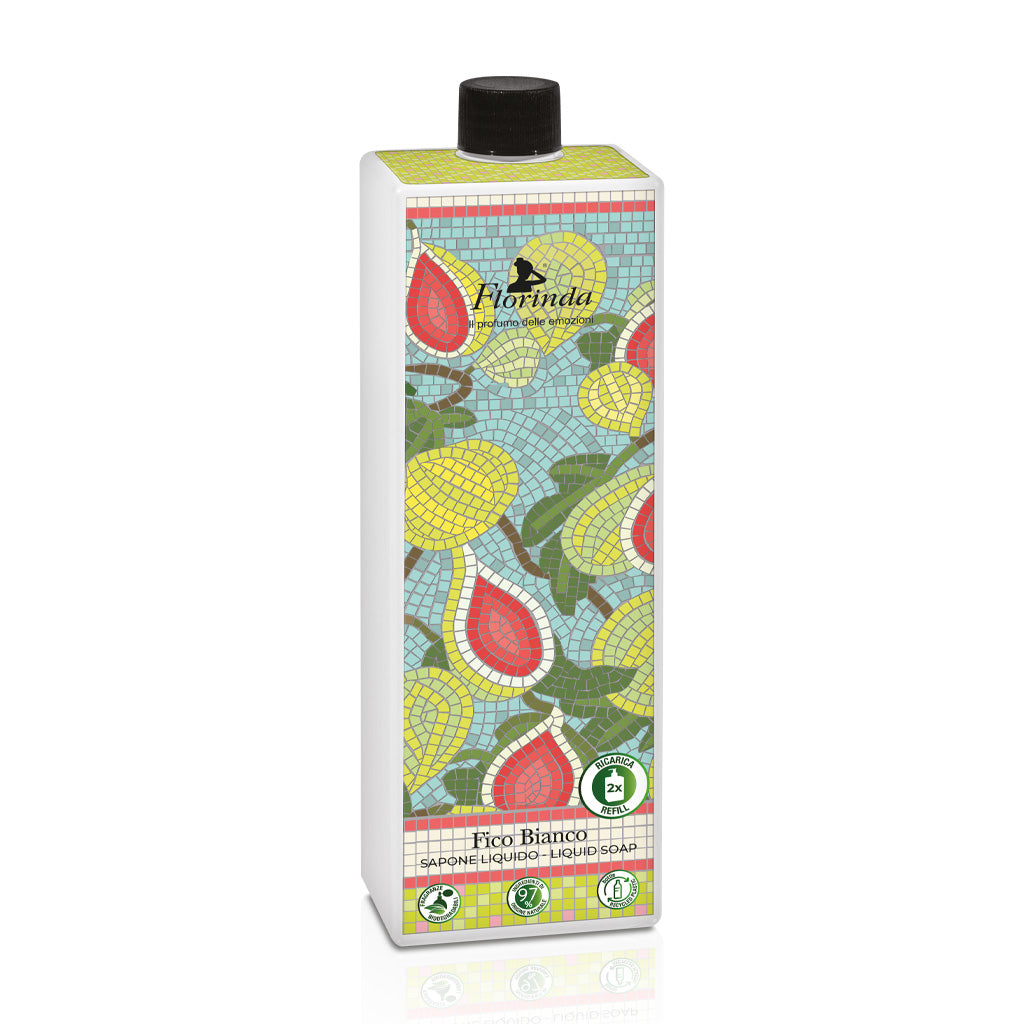 La Dispensa Cosmesi Naturale - Florinda - Sapone Liquido Fico Bianco - Ricarica - 1000 ml