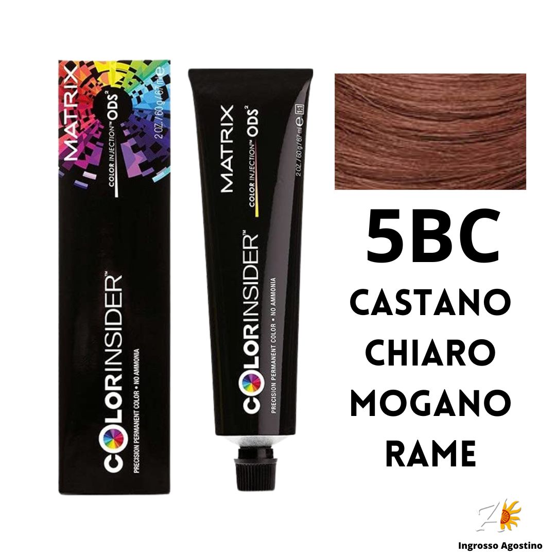 Tintura Colorinsider Matrix 67ml 5BC Castano Chiaro Mogano Rame
