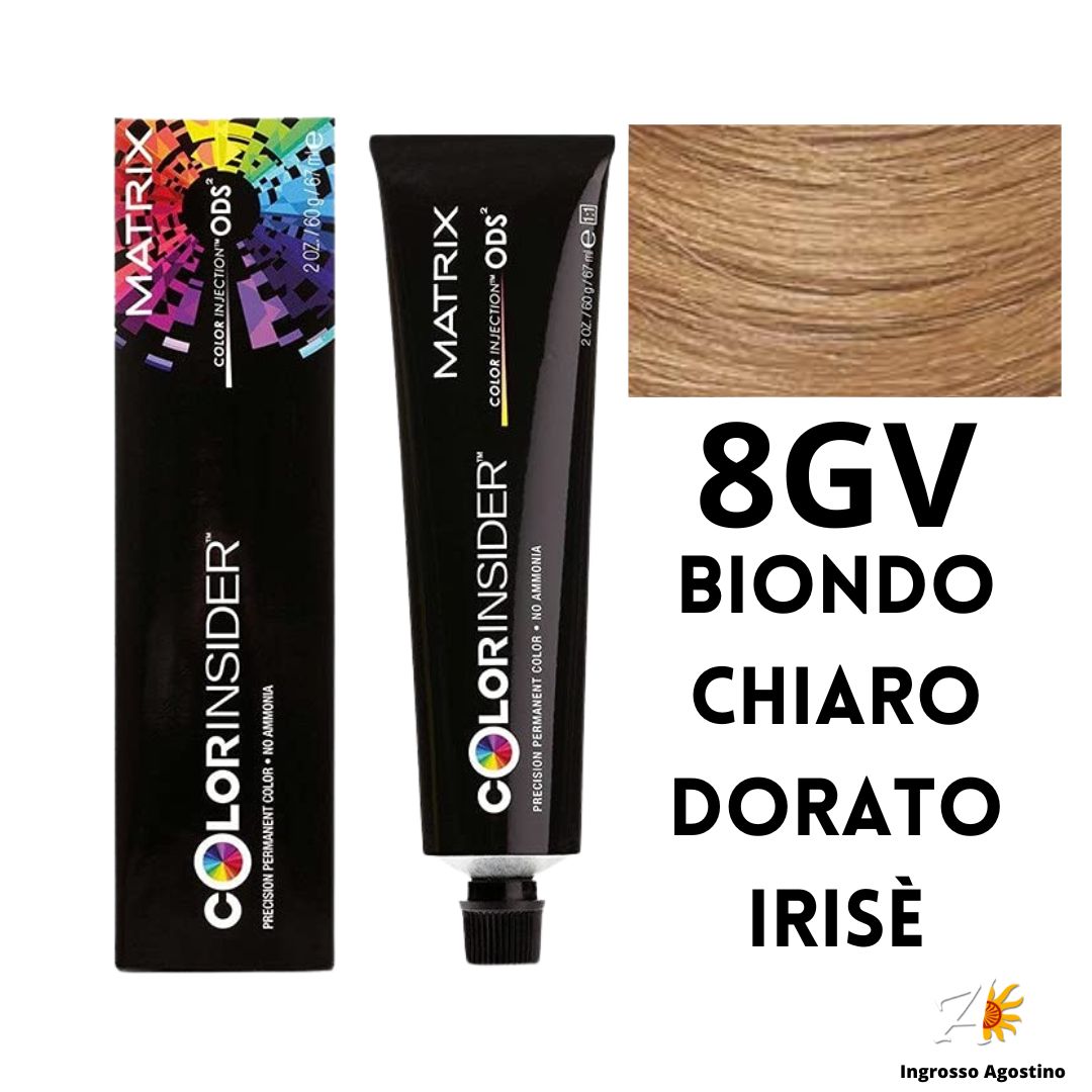 Tintura Colorinsider Matrix 67Ml 8GV Biondo Chiaro Dorato Irisè