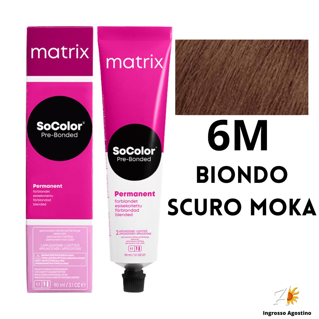 Tintura SoColor Matrix 6M Biondo Scuro Moka 90ml