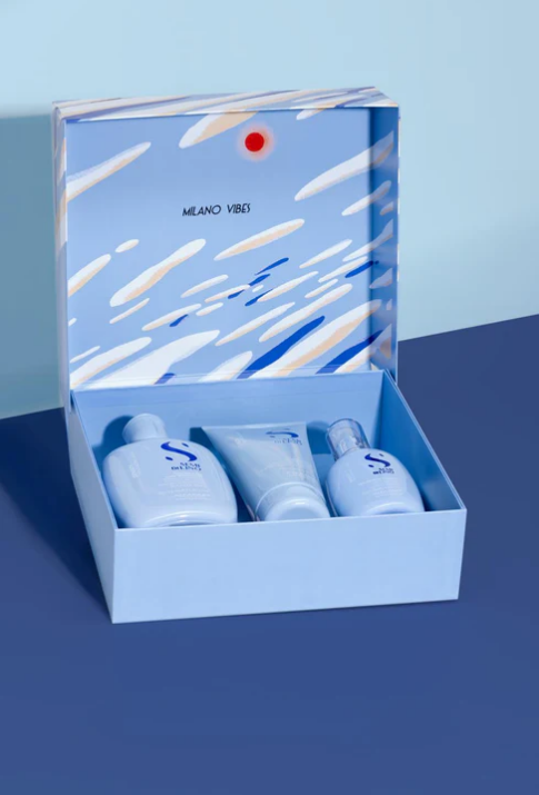 Alfaparf Milano - Semi di Lino Holiday Set Density / Per capelli assottiglieti e maturi - Thickening Low Shampoo + Thickening Conditioner + Thickening Cream