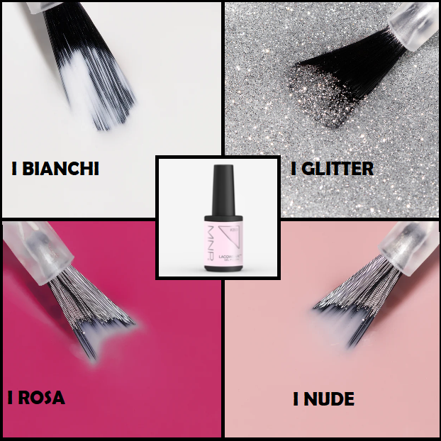 Mesauda - Smalti Semipermanenti - Lacqwear - 10 Ml - I BIanchi, Rosa, Glitter, Nude