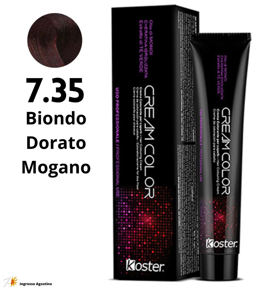 Tintura Koster Cream Color 100ml 7.35 Biondo Dorato Mogano