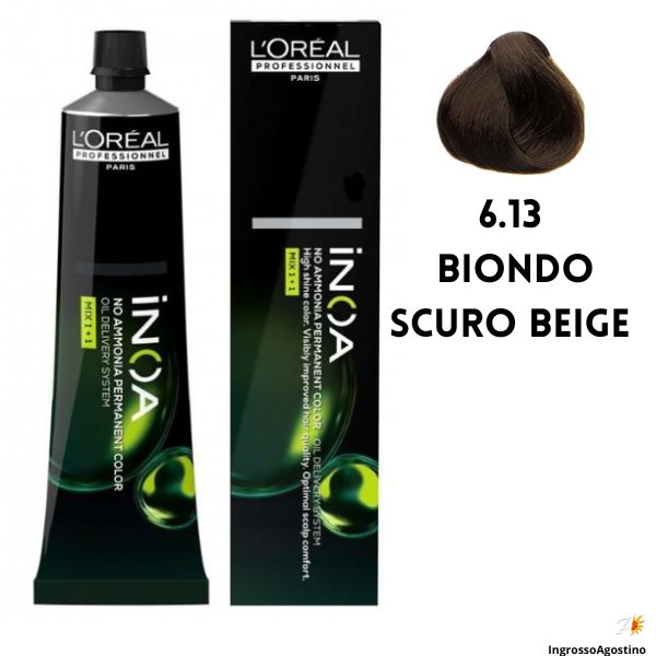 Inoa Tintura 60ml L'Oreal 6.13 Biondo Scuro Beige