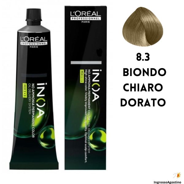 Inoa Tintura 60ml L'Oreal 8.3 Biondo Chiaro Dorato