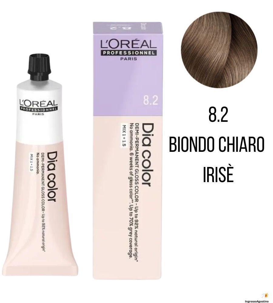 Tintura Diacolor L'Oreal 60ml 8.2 Biondo Chiaro Irisè
