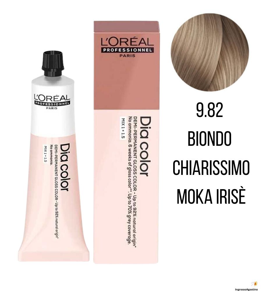 Tintura Diacolor L'Oreal 60ml 9.82 Biondo chiarissimo moka irisè