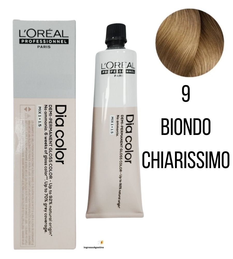 Tintura Diacolor L'Oreal 60ml 9 Biondo chiarissimo