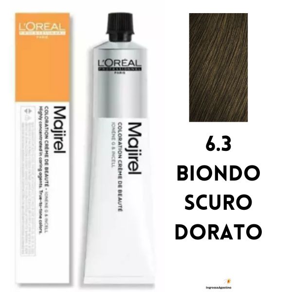 Tintura Majirel L'Oreal 50ml 6.3 Biondo Scuro Dorato