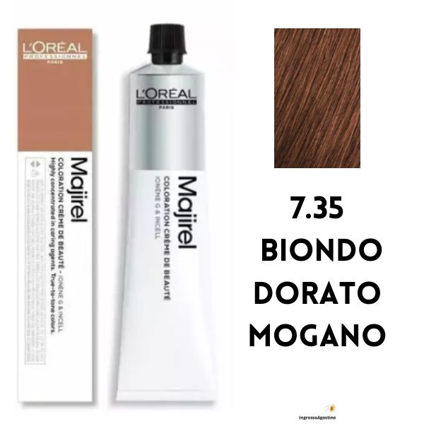 Tintura Majirel L'Oreal 50ml 7.35 Biondo Dorato Mogano
