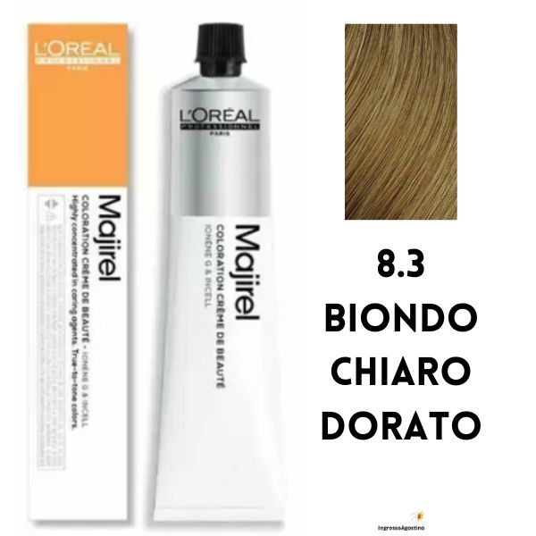 Tintura Majirel L'Oreal 50ml 8.3 Biondo Chiaro Dorato