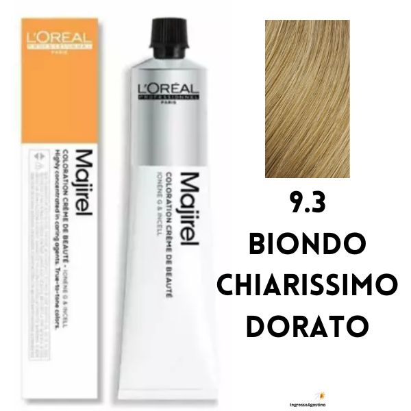 Tintura Majirel L'Oreal 50ml 9.3 Biondo Chiarissimo Dorato