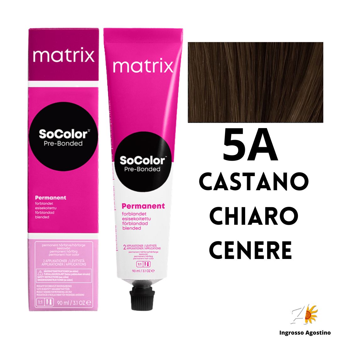 Tintura SoColor Matrix 5A Castano Chiaro Cenere 90ml