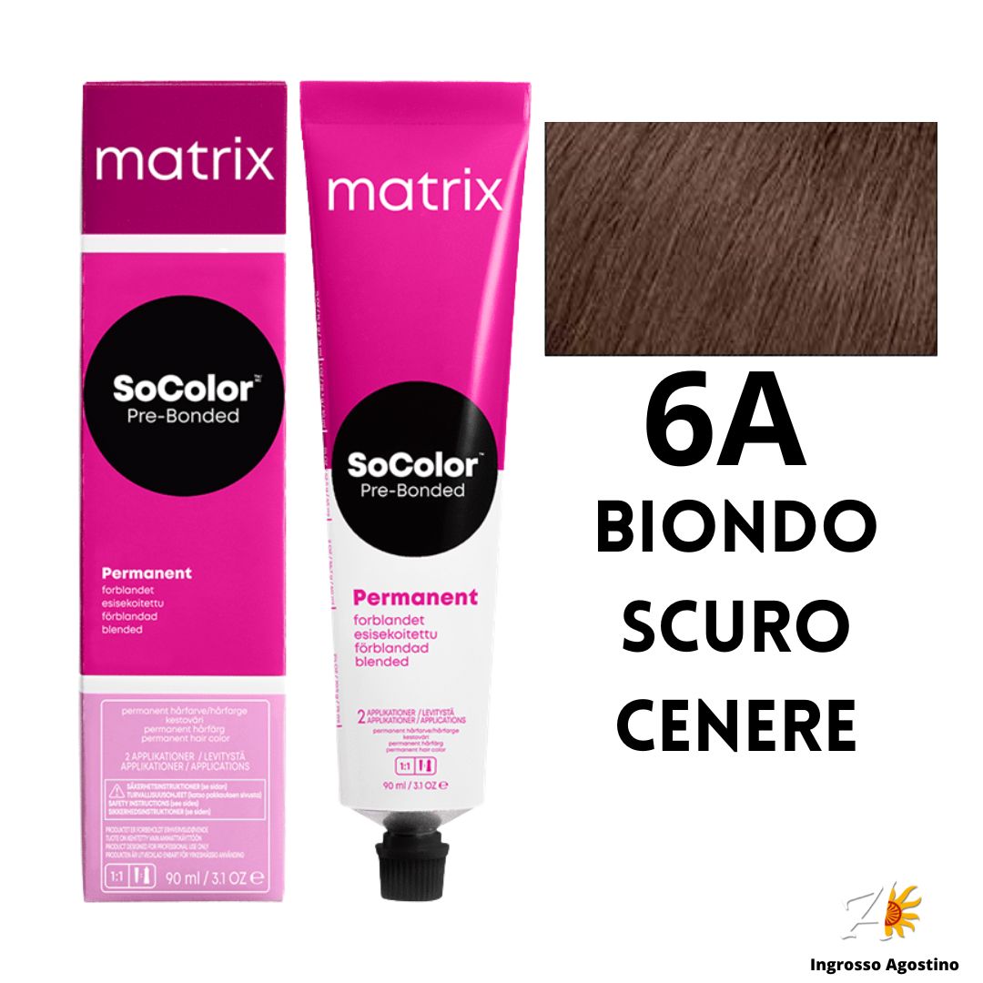 Tintura SoColor Matrix 6A Biondo Scuro Cenere 90ml