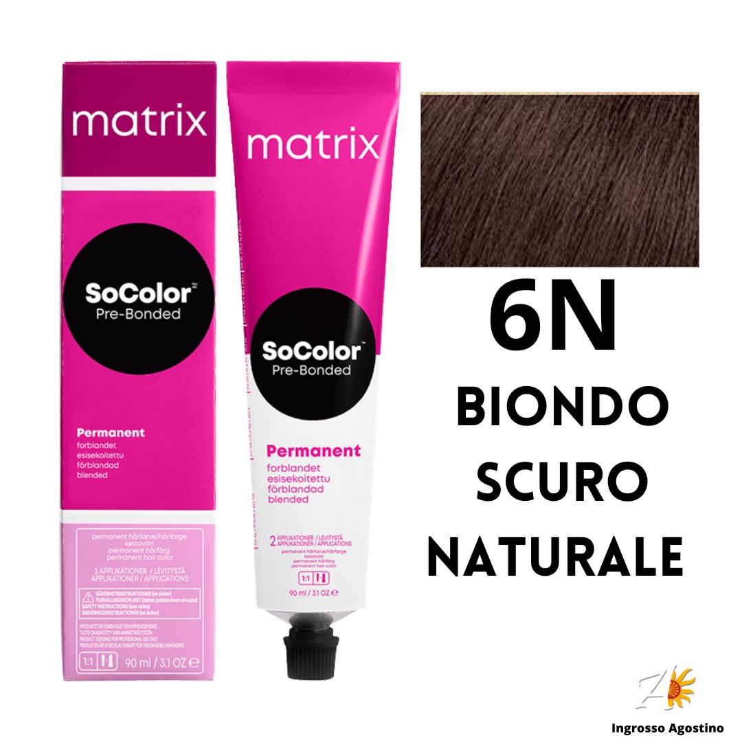 Tintura SoColor Matrix 6N Biondo Scuro Naturale 90ml