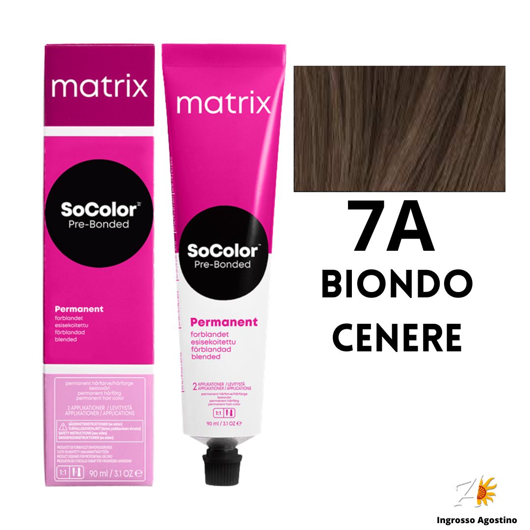 Tintura SoColor Matrix 7A Biondo Cenere 90ml