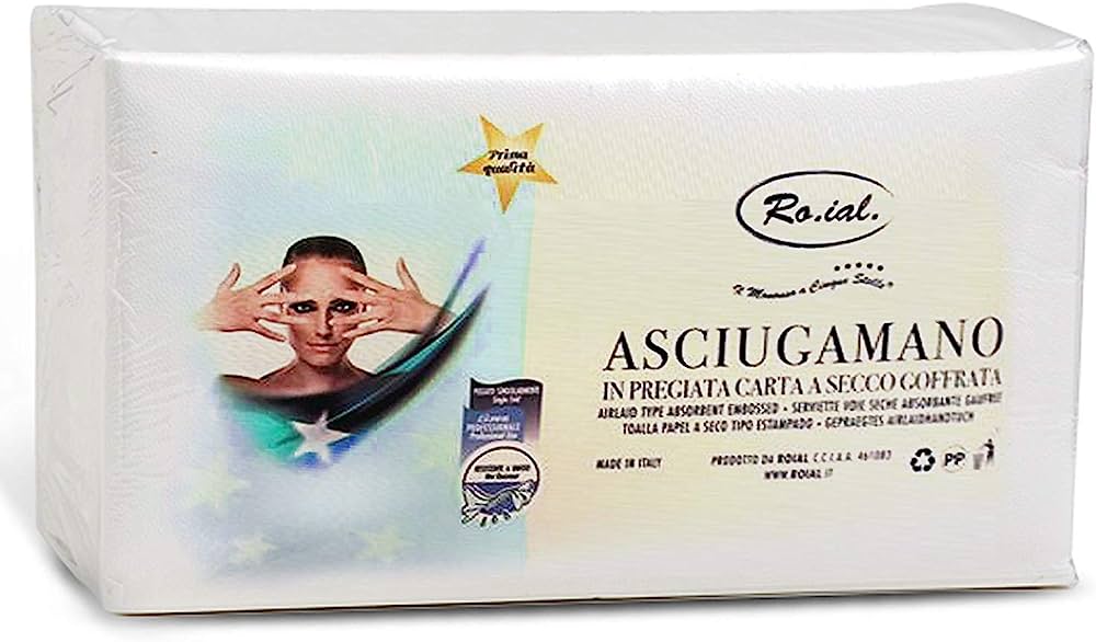 Asciugamani Monouso Piegati Roial 38x 70 cm 80Pz