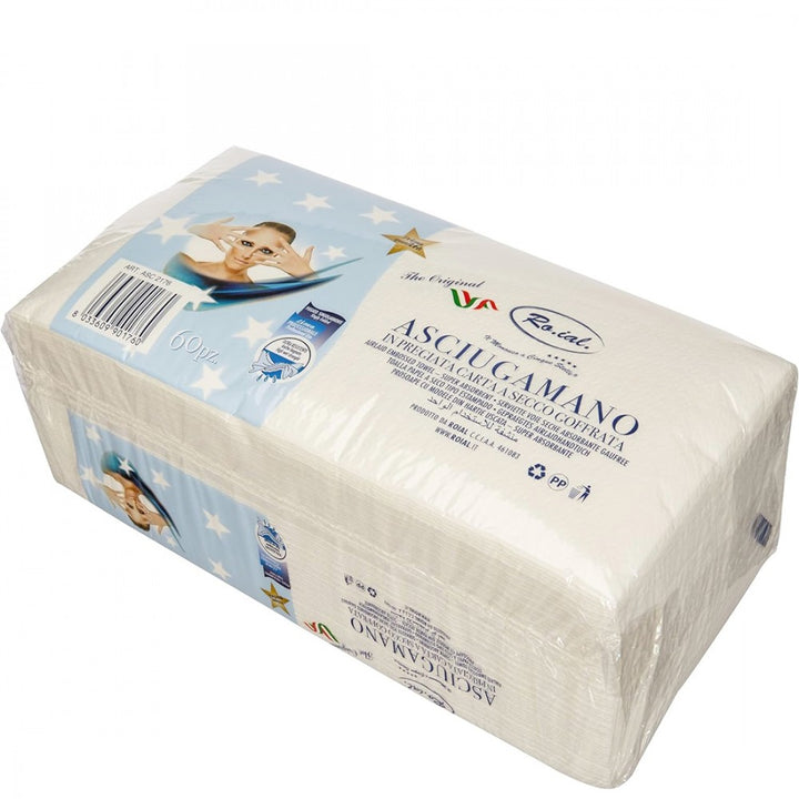 Asciugamani Monouso Piegati Roial 60Pz