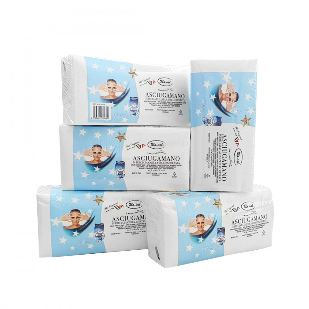 Asciugamani Monouso Piegati Roial 60Pz