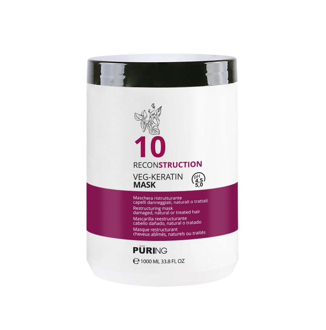 Maschera Ristrutturante Veg-Keratin 10 Puring 1000ml