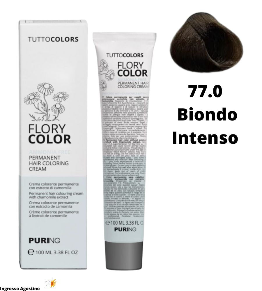 Flory Color Ammonia Free Dye 100ml 77.0 Intense Blonde