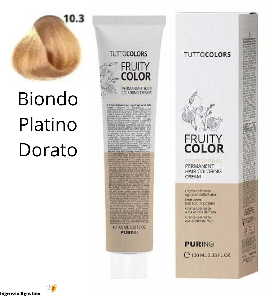 Tintura Fruity Color Puring 100ml 10.3 Biondo Platino Dorato