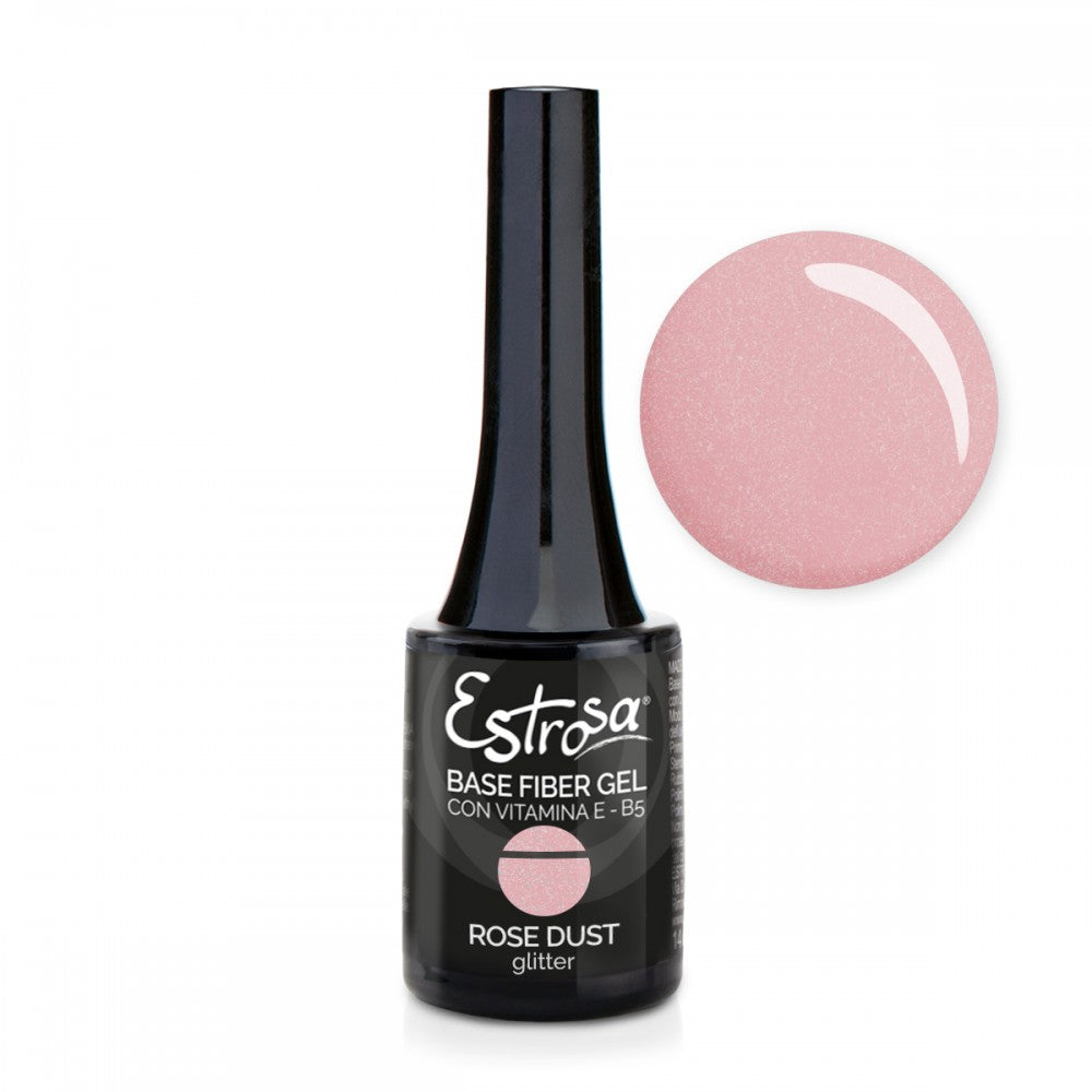 ESTROSA SMALTO SEMIPERMANENTE 14ML BASE FIBER GEL ROSE DUST