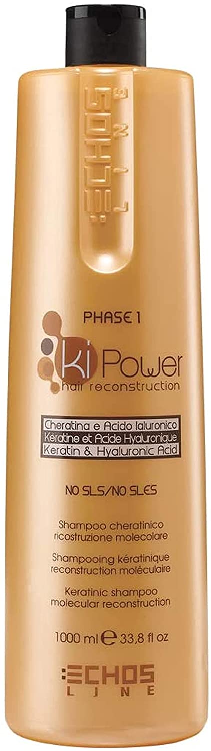 Echos Seliar Ki-Power - Shampoo Cheratinico Ricostruzione Molecolare 1000 ml