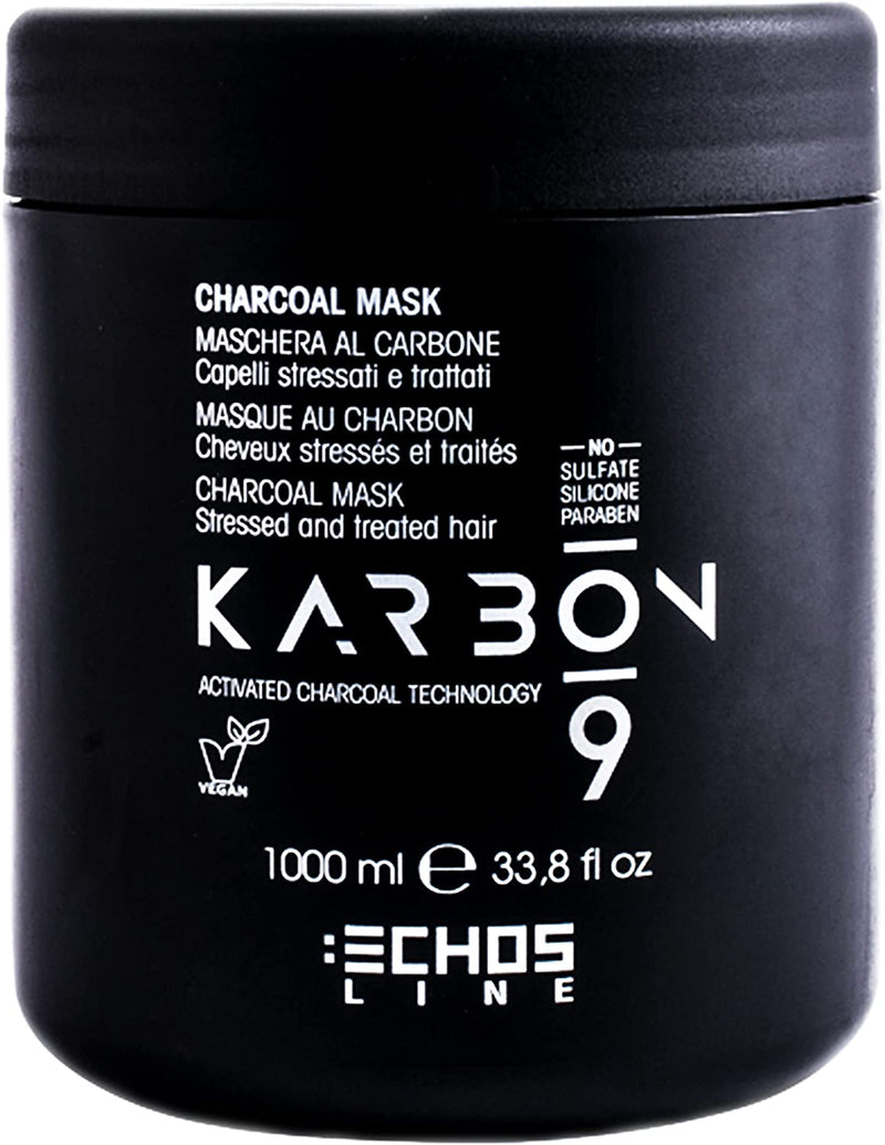 Echos Karbon Mask – Maschera Al Carbone Per Capelli Stressati E Trattati 1000 ml