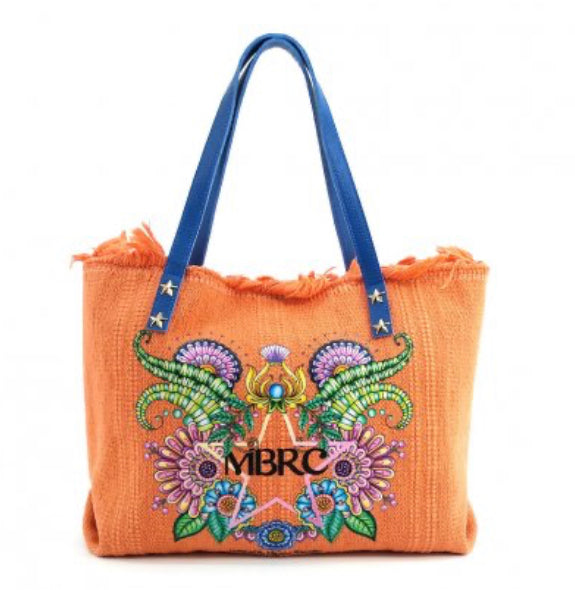 Borsa Massimo Braccialini Mbrc Tessuto Pelle