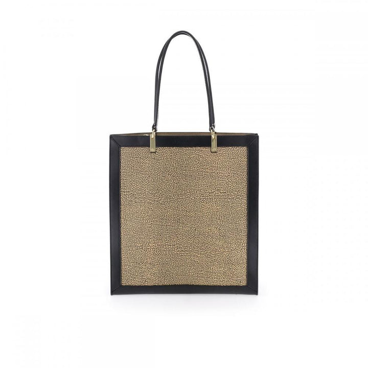 Borbonese Shopping Bag Verticale OP e Pelle