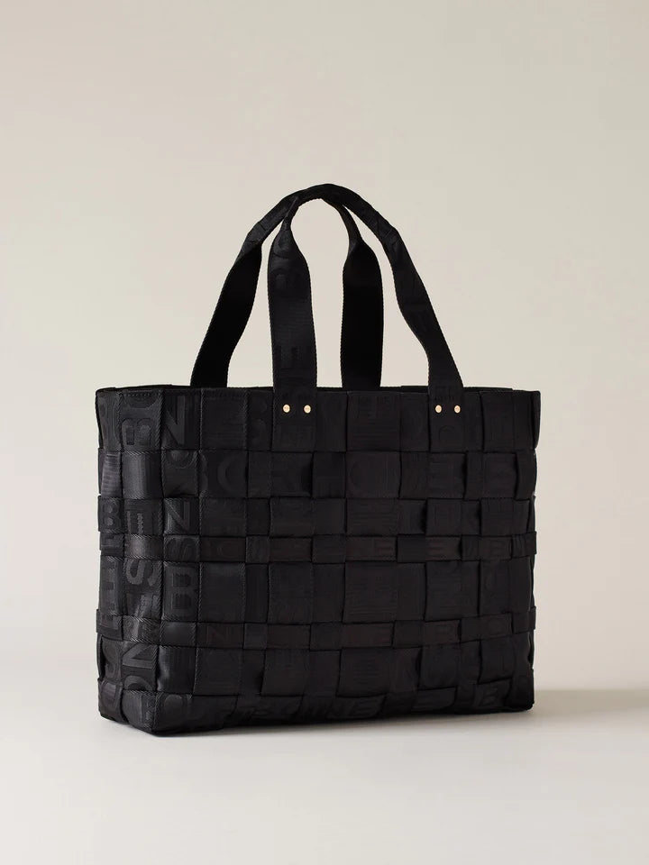 Borbonese Strapcycle Large Shopping Bag Di Nylon Intrecciato