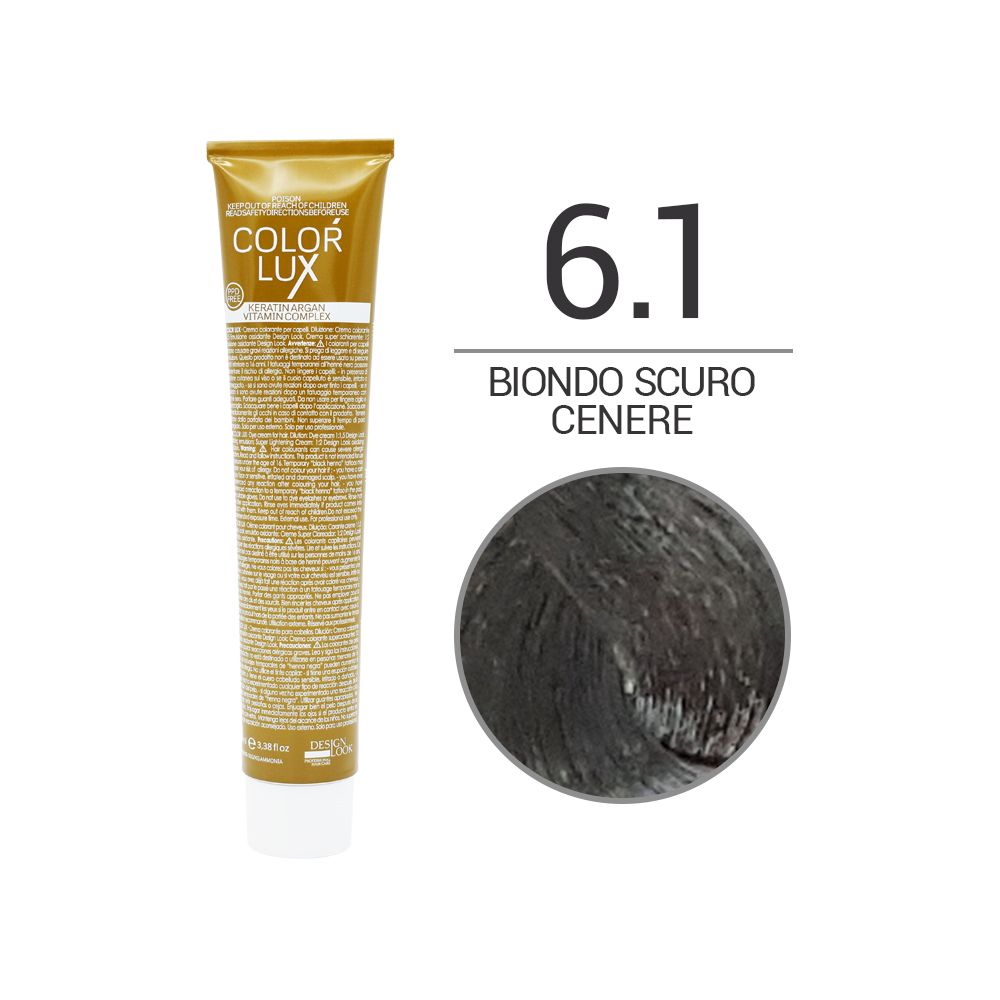 Tintura Color Lux 100ml 6.1 Biondo Scuro Cenere