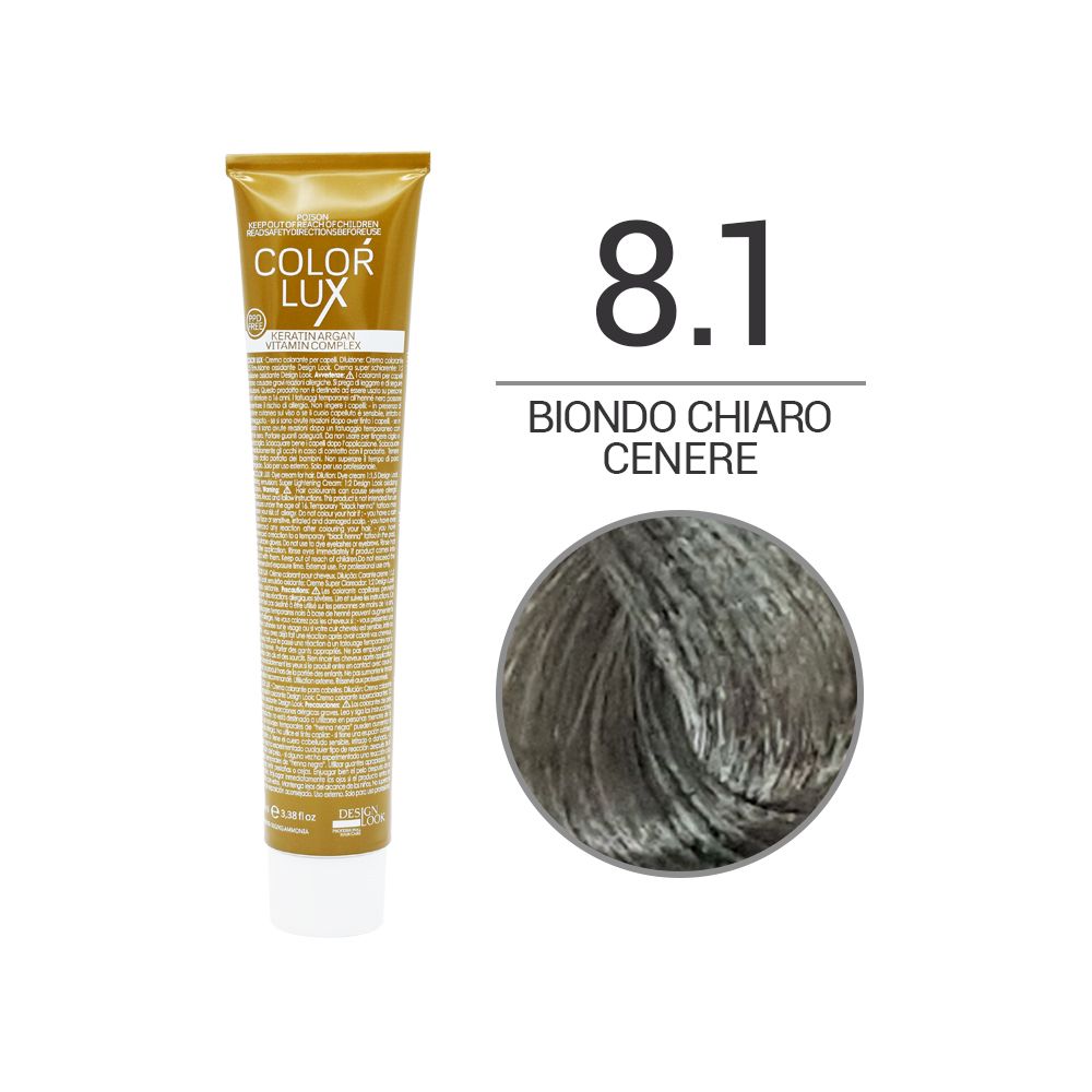Tintura Color Lux 100ml 8.1 Biondo Chiaro Cenere