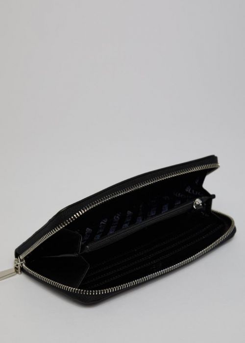 Blugirl Blumarine Portafoglio Laminato Nero Con Stampa Graffiti